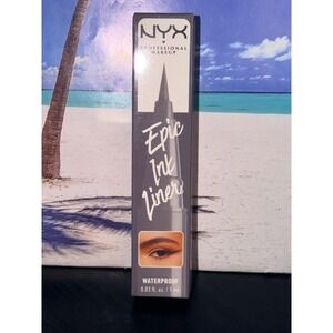 NYX Epic Ink Liner Stone Washed EIL09 Waterproof Liquid Eyeliner Gray Vegan NEW